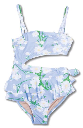 SHADE CRITTERS SHADE CRITTERS KIDS' GARDEN PARTY ONE-PIECE SWIMSUIT