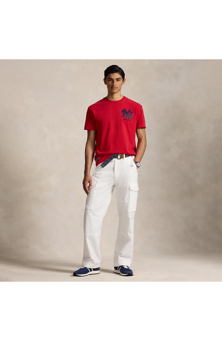Polo Ralph Lauren Red Yankees Jersey T-Shirt, Alternate, color,