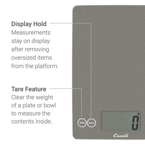 Escali Arti Glass Digital Scale In Gray