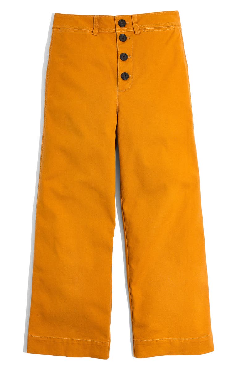 Madewell Emmett Wide Leg Crop Pants, Alternate, color, 