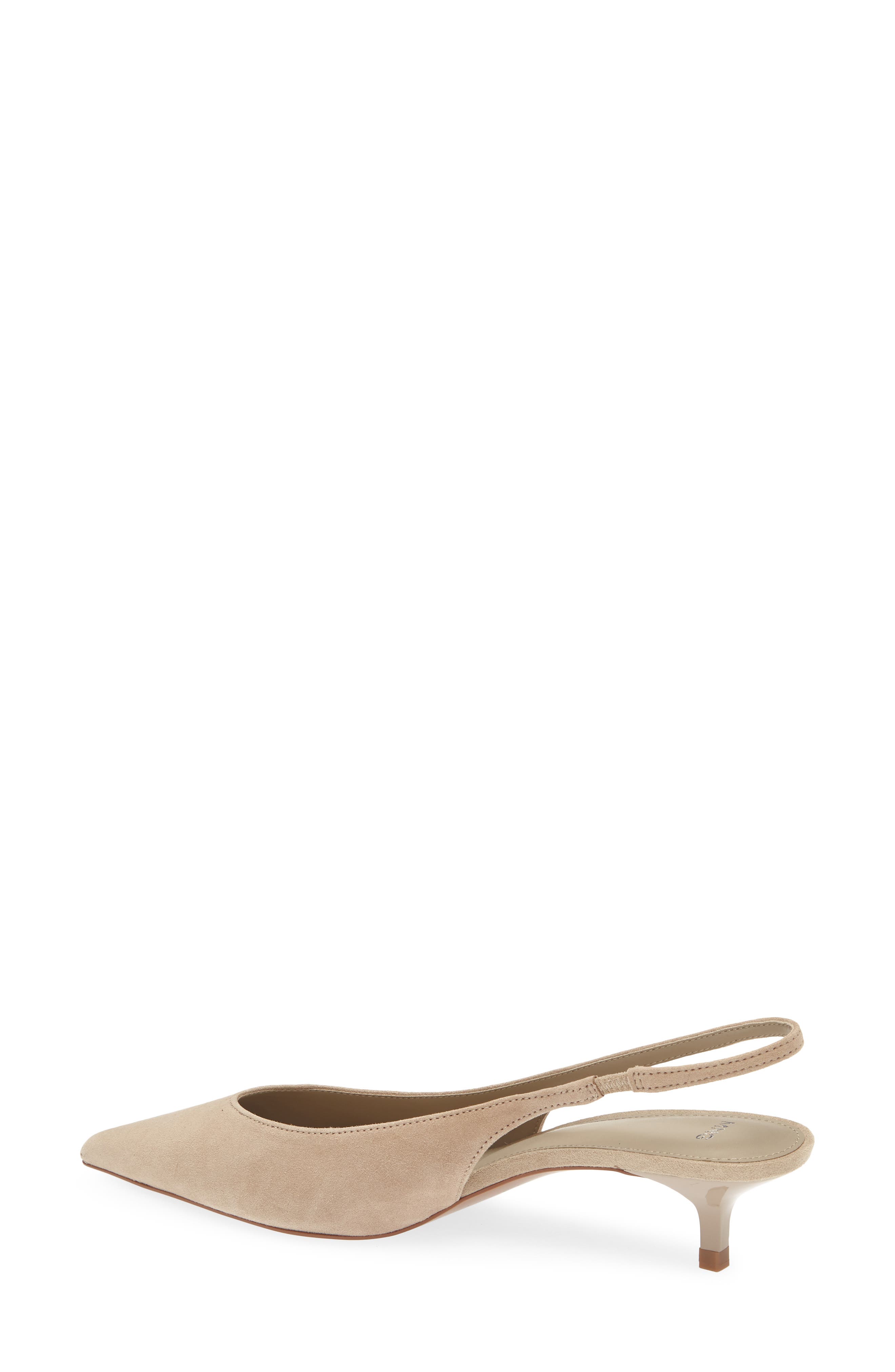 Cande Pointed Toe Slingback Pump, Alternate, color, SAND