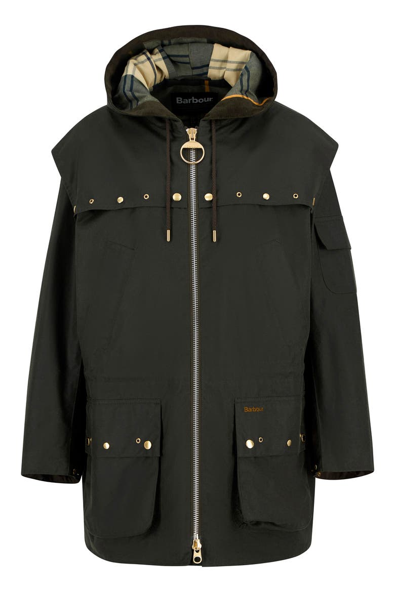 Aberford Waxed Cotton Jacket, Alternate, color, ARCHIVE OLIVE/ ANCIENT TAR