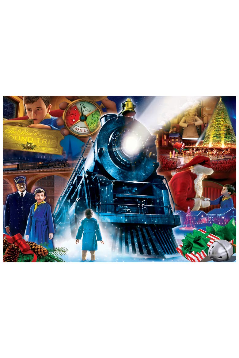 Polar Express Ride 500pc Glitter Puzzle, Alternate, color, Multicolor