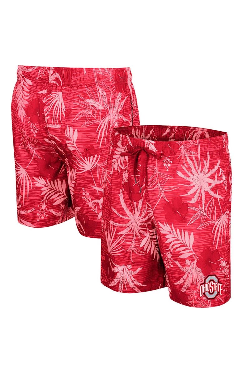 COLOSSEUM Men's Colosseum Scarlet Ohio State Buckeyes What Else is New Swim Shorts, Main, color, 