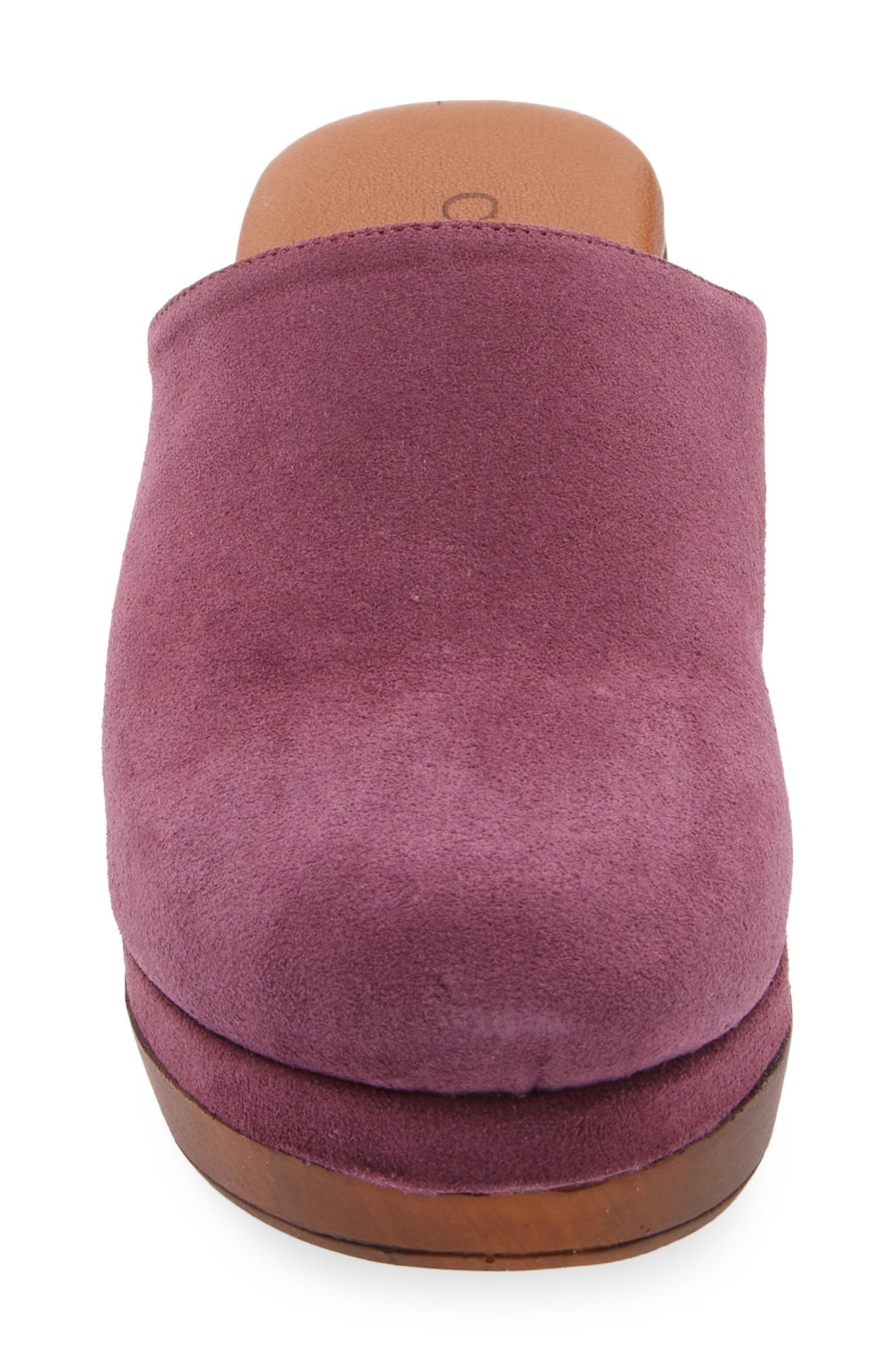 Wanda Clog, Alternate, color, EGGPLANT SUEDE