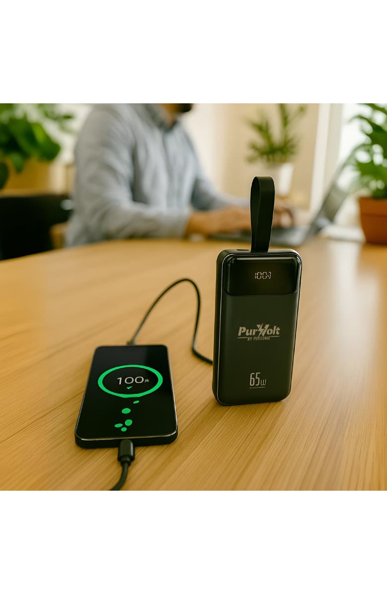 PURSONIC 40,000mAh Ultra High-Capacity Power Bank, Alternate, color, Black