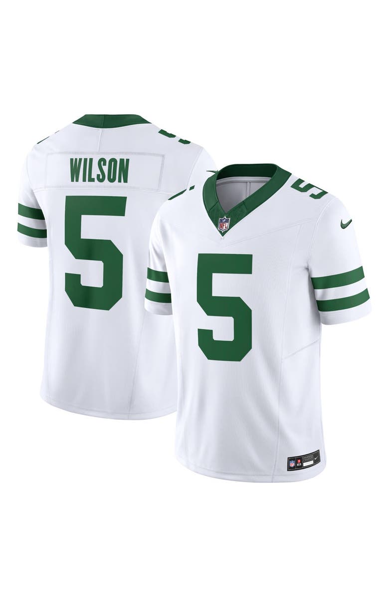 Nike Men's Nike Garrett Wilson Legacy White New York Jets Vapor F.U.S.E. Limited Jersey, Main, color, White