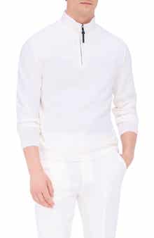 Bugatchi Merino Wool Quarter Zip Sweater