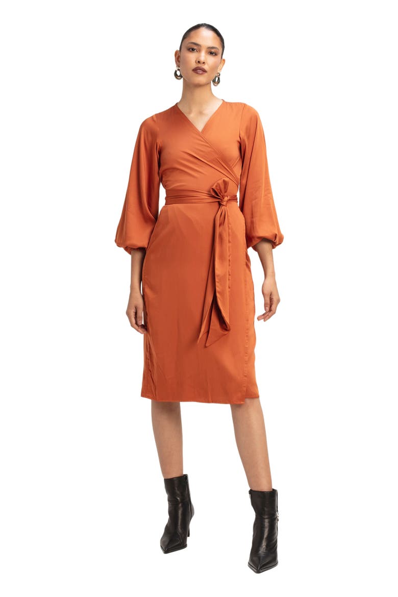 Lala Dress, Main, color, Solid Rust