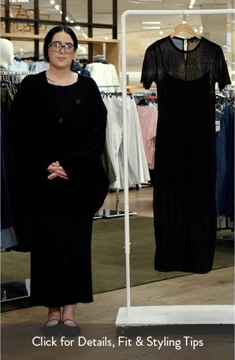 Metallic Micropleat Dress, sales video thumbnail