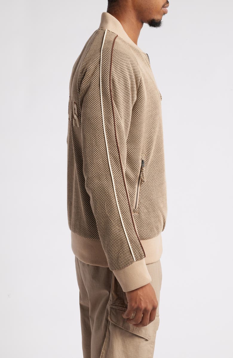 HONOR THE GIFT Geometric Jacquard Knit Track Jacket, Alternate, color,