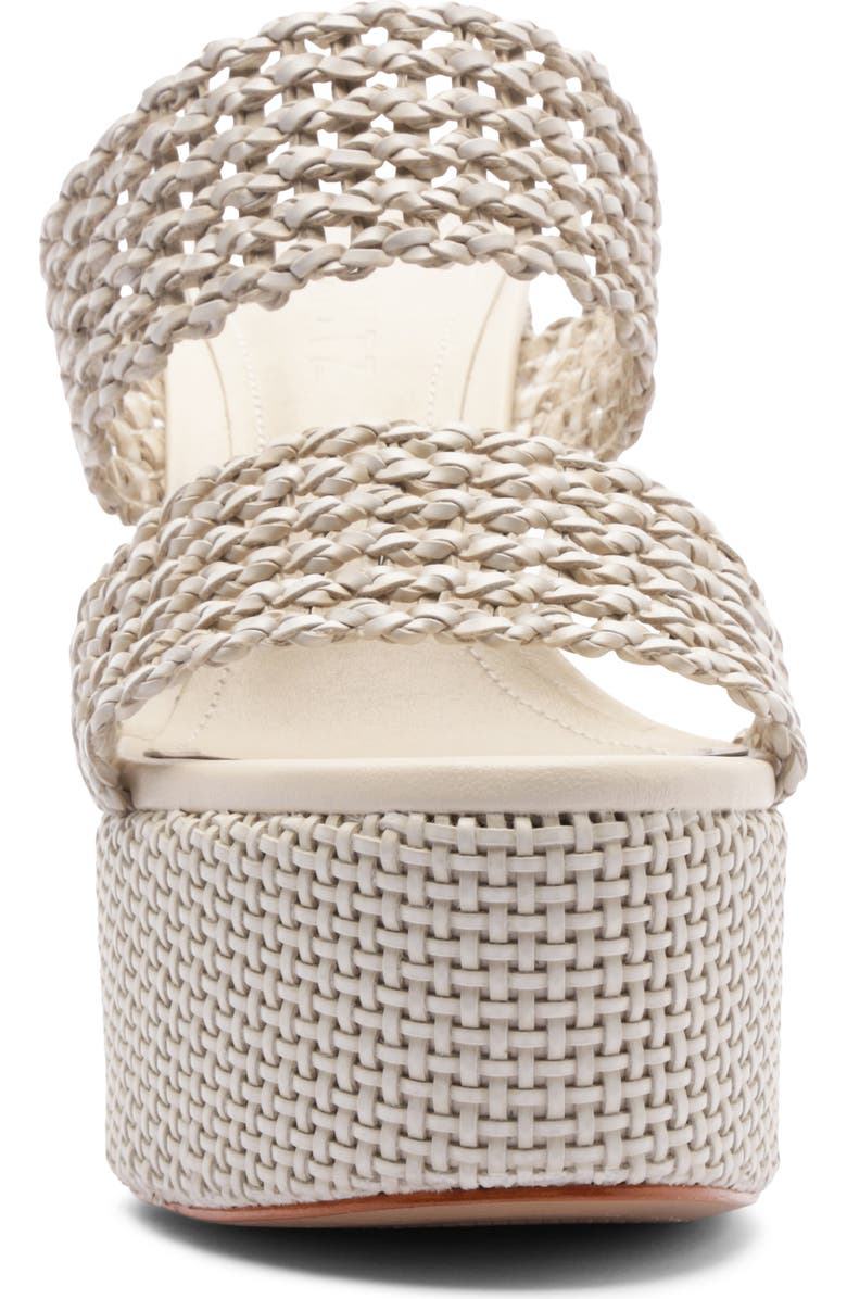Schutz Aberdeen Platform Slide Sandal, Alternate, color, Sugar White