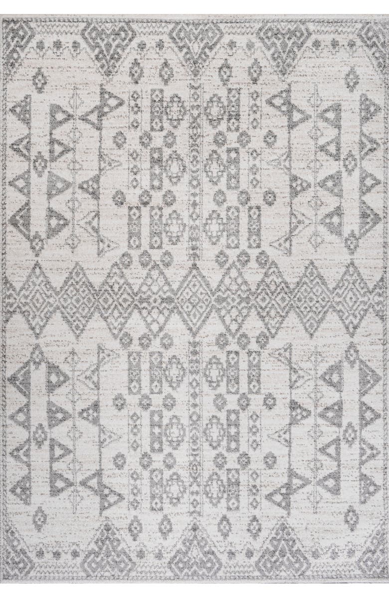 JONATHAN Y Idris Diamond Geometric Area Rug, Main, color, Gray/Beige