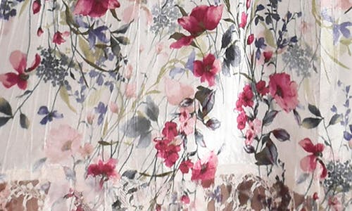 KOMAROV KOMAROV CHARMEUSE & CHIFFON COCKTAIL DRESS 