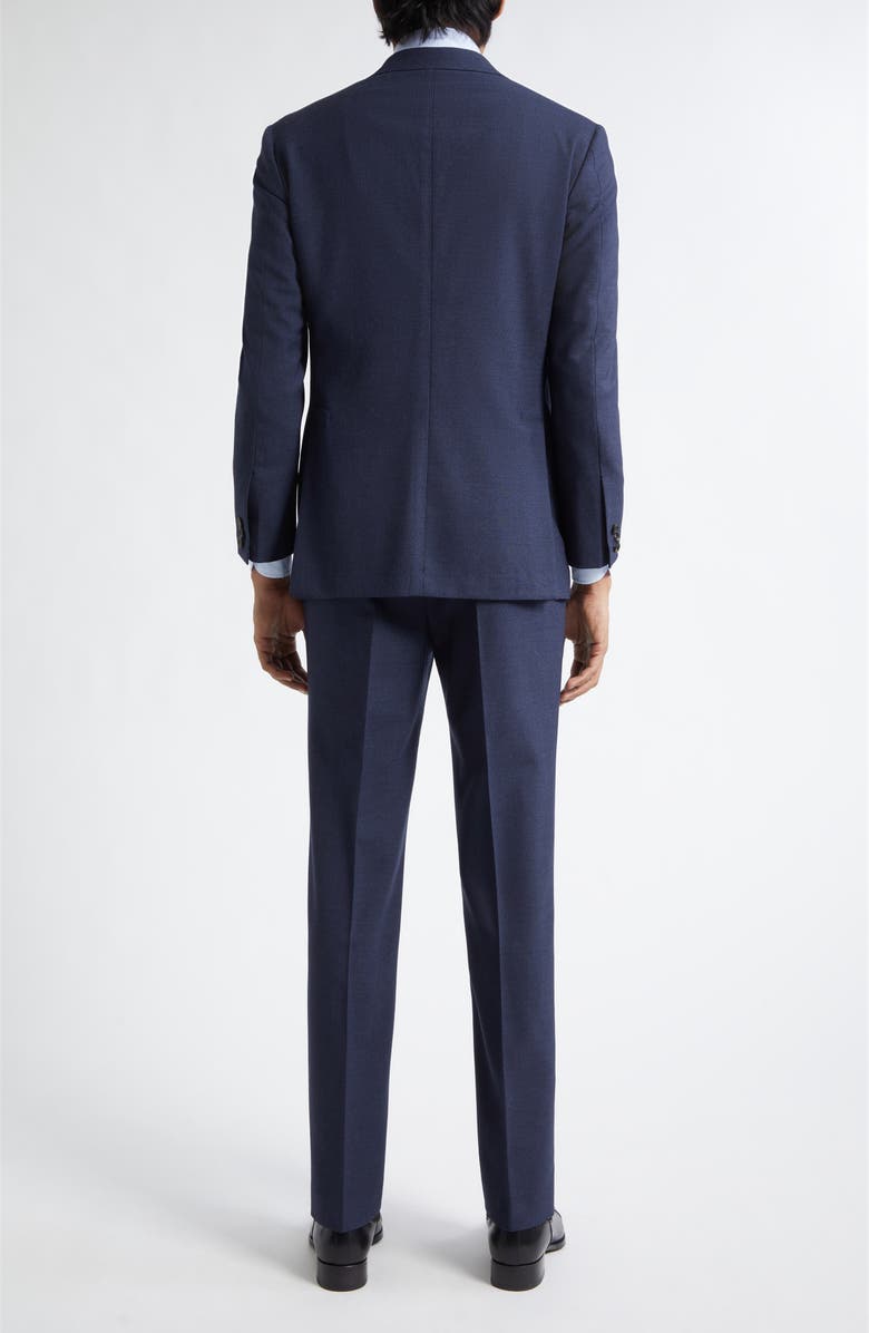 J. Mueser Waverly Indigo High Twist Virgin Wool Suit, Alternate, color, Slate Blue