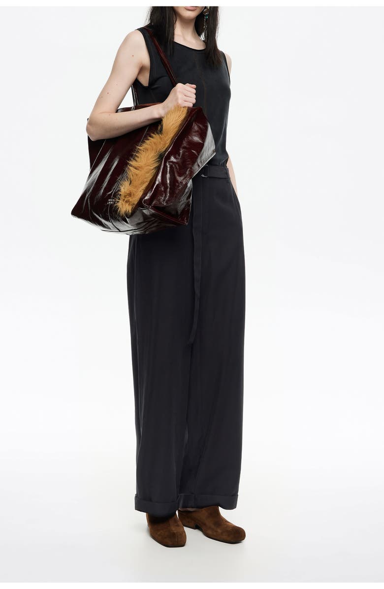 Bimba y Lola Flared Trousers, Alternate, color, Black