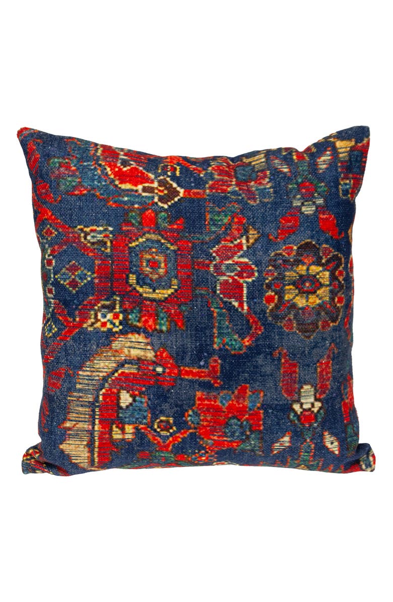 PARKLAND COLLECTION Tapestry Cotton Accent Pillow, Main, color, Blue