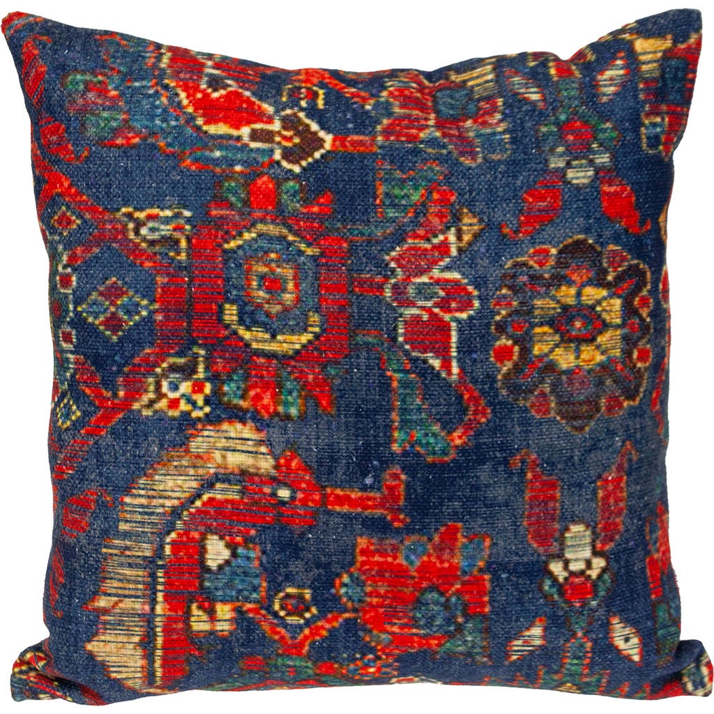 Parkland Collection Tapestry Cotton Accent Pillow In Blue