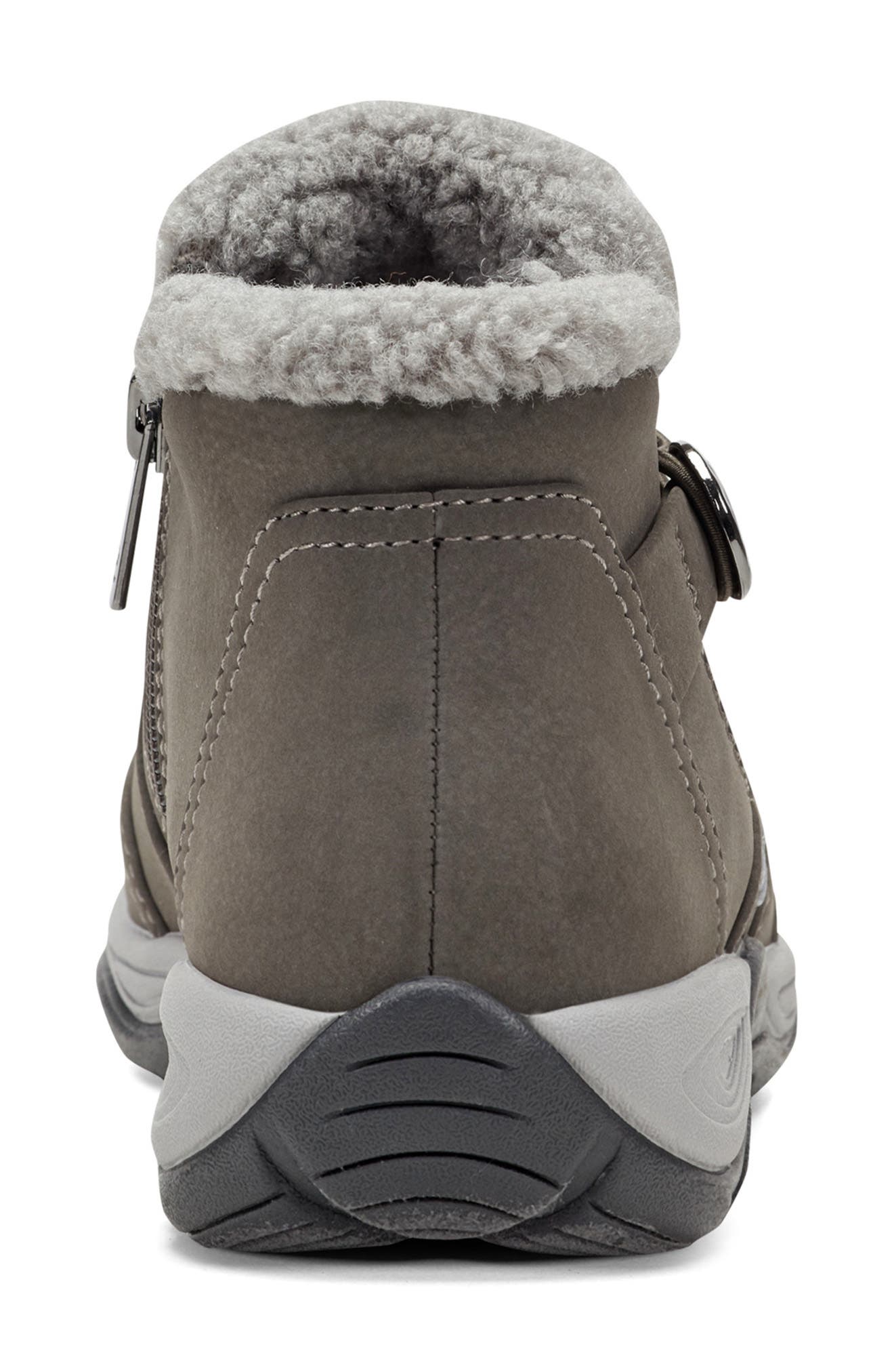 Easy Spirit Erique Water Repellent Faux Shearling Lined Bootie, Alternate, color, Dark Grey