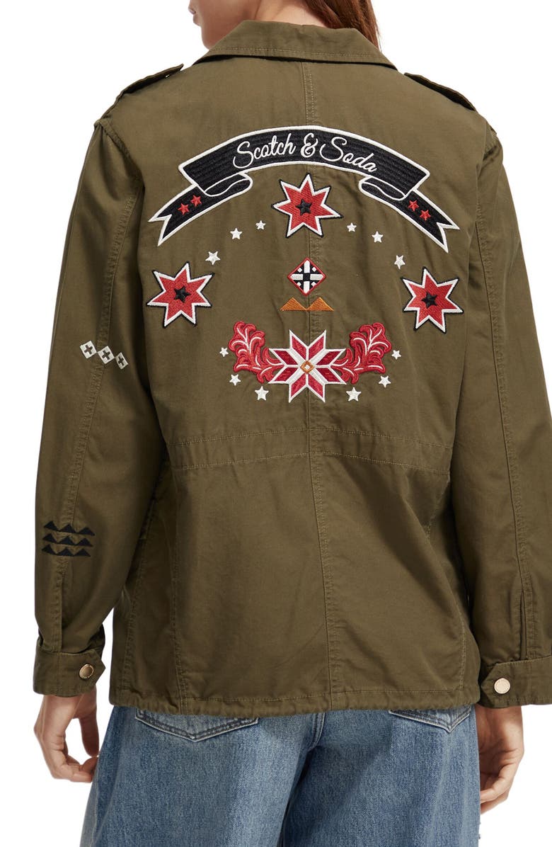 Scotch & Soda Embroidered Festival Jacket, Alternate, color, 