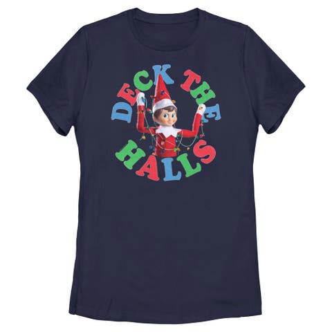 Women's The Elf on the Shelf Deck the Halls  Graphic T-Shirt