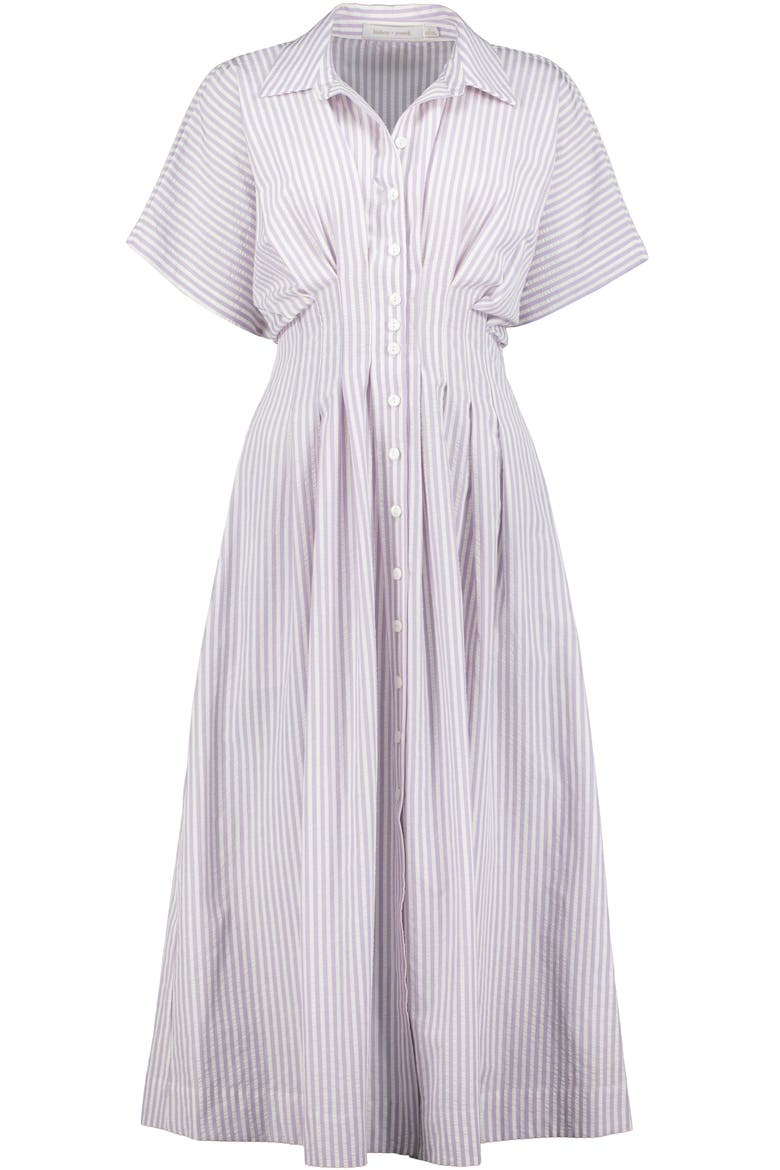 Maude Waist Detail Shirtdress, Alternate, color, Lavender