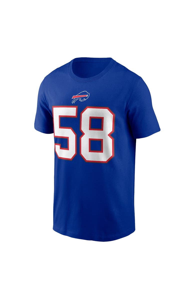 Nike Men's Nike Matt Milano Royal Buffalo Bills Player Name & Number T-Shirt, Alternate, color,