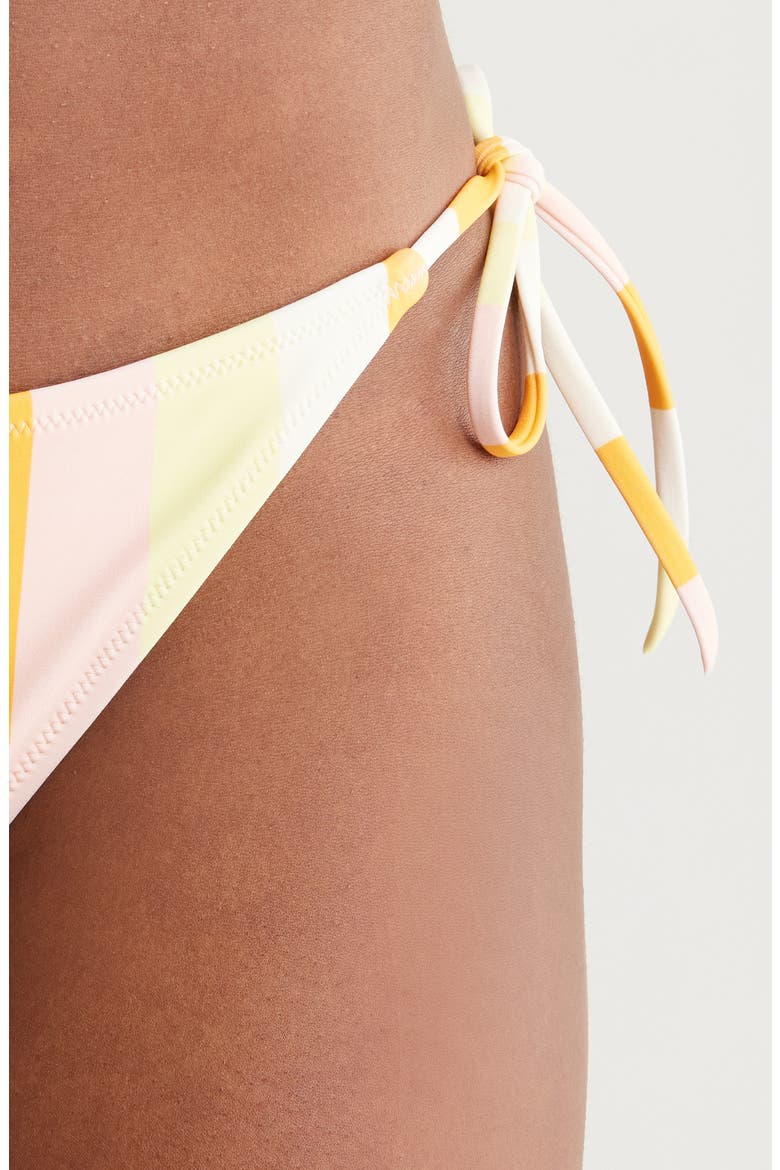 The Iris Side Tie Bikini Bottoms, Alternate, color, SOLEIL STRIPE