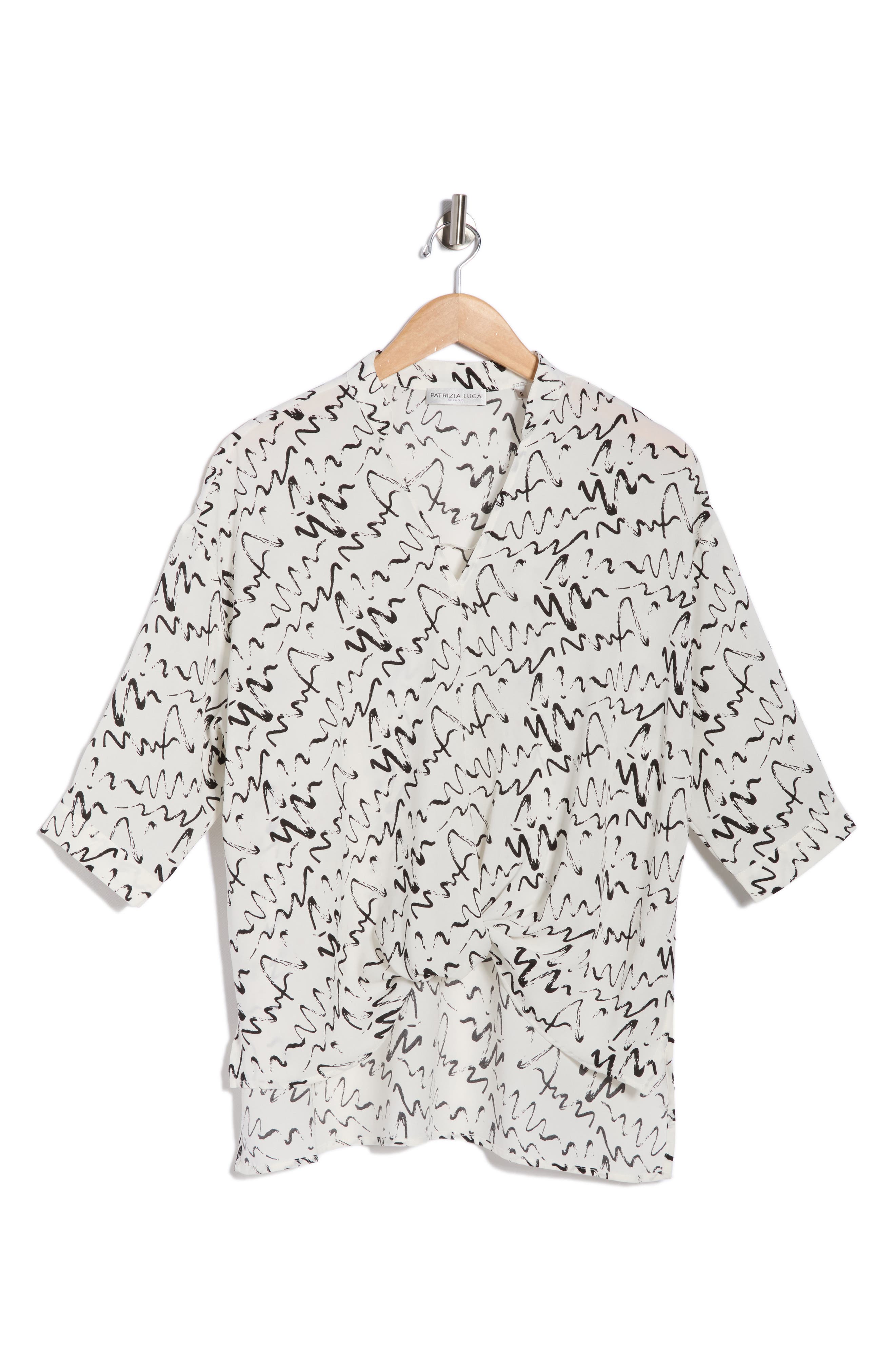 PATRIZIA LUCA V-Neck Untuck Top