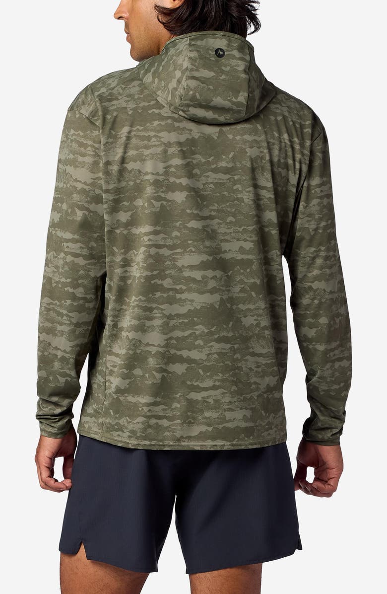 Marmot AirExchange SolarShield UPF Hoodie, Alternate, color, Olive Grove Lagos