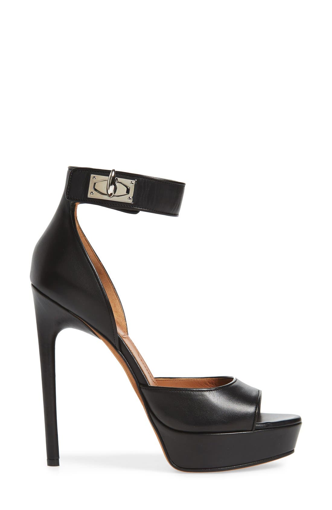 Givenchy 'Plara' Ankle Strap Platform Sandal, Alternate, color, 