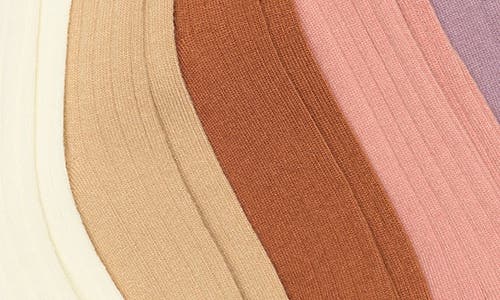 Nordstrom Rack 5-pack Dressy Rib Quarter Socks In Multi