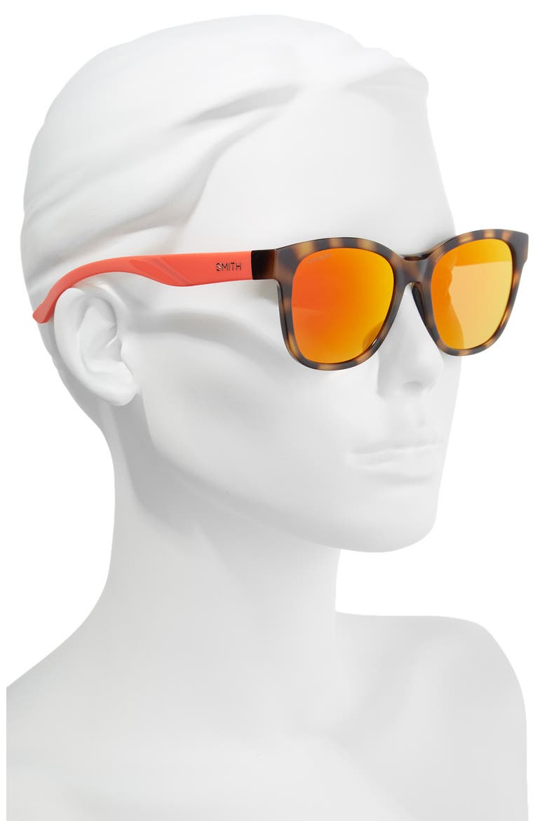 Caper 53mm ChromaPop™ Square Sunglasses, Alternate, color, HAVANA RISE