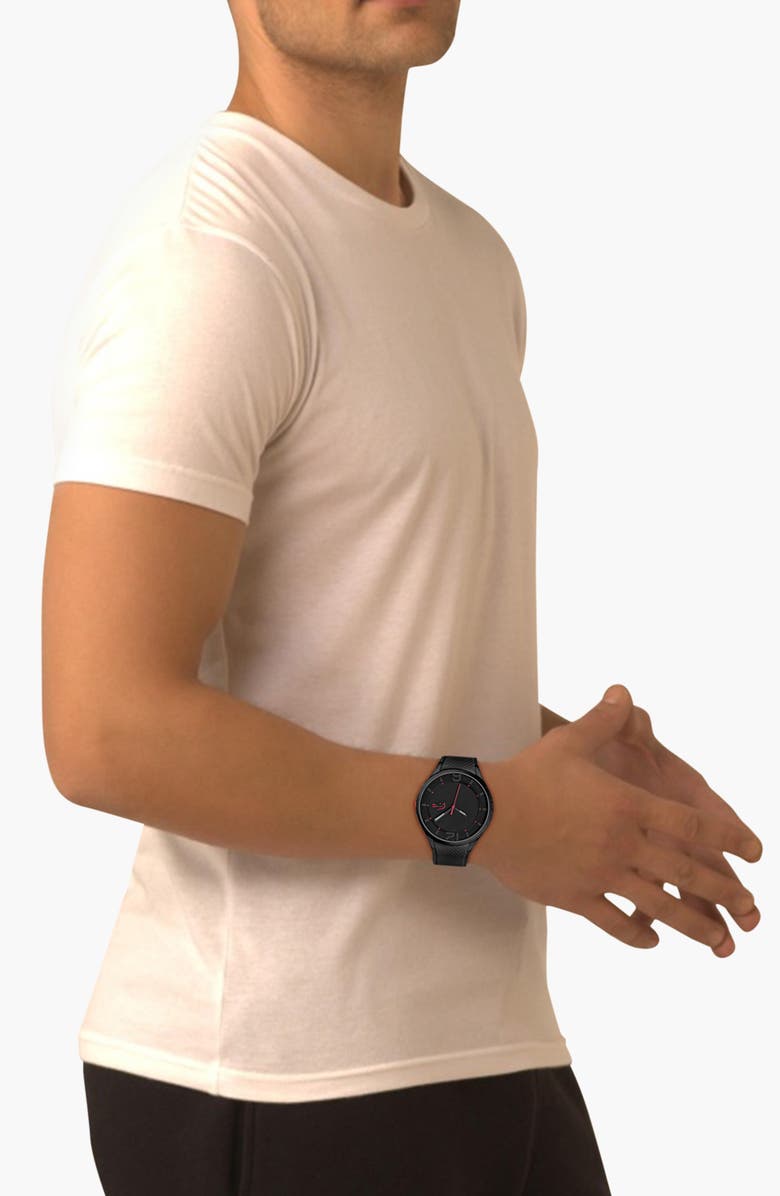 Lacoste Ollie Silicone Strap Watch, 44mm, Alternate, color,