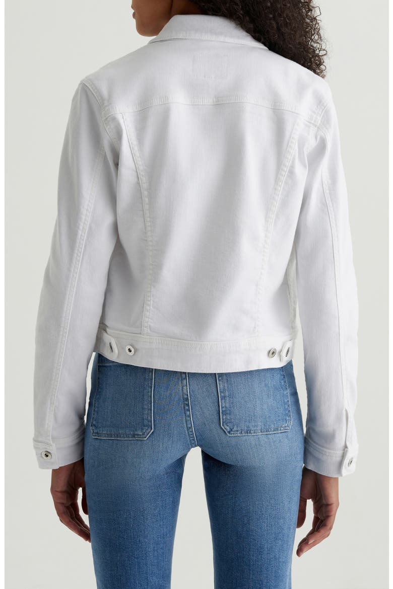 Robyn Denim Trucker Jacket, Alternate, color, WHITE