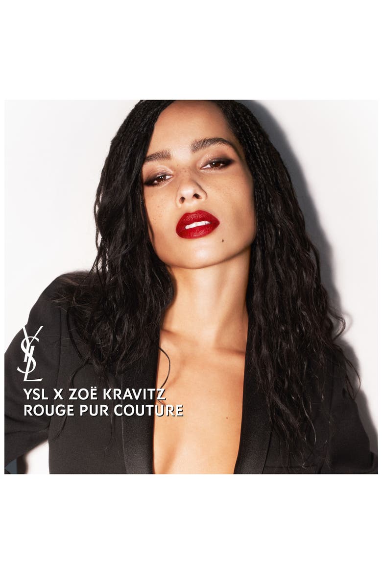 x Zoë Kravitz Rouge Pur Couture Lipstick (Limited Edition), Alternate, color, 122 WOLFS RED / SATIN