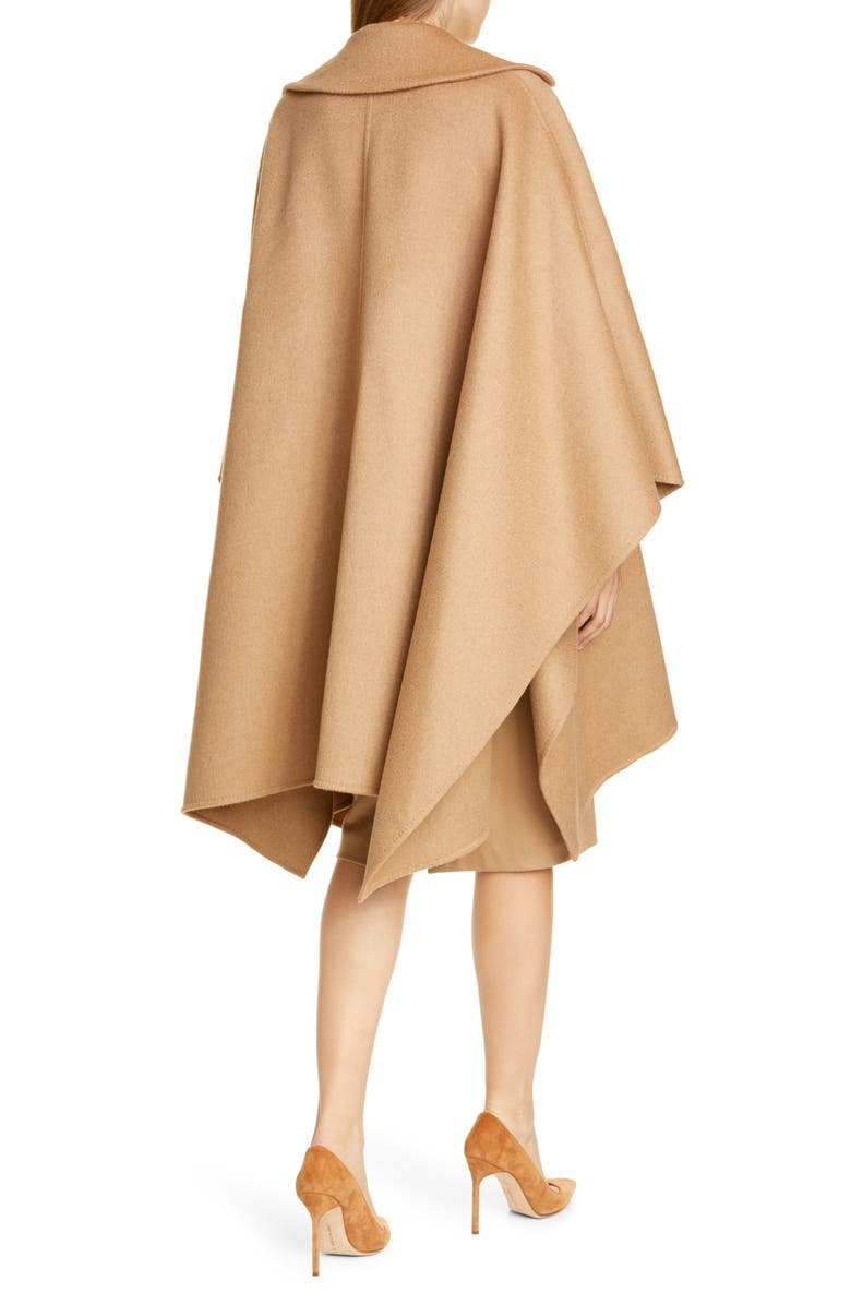 Max Mara Eureka Double Breasted Camel Hair Cape, Alternate, color,