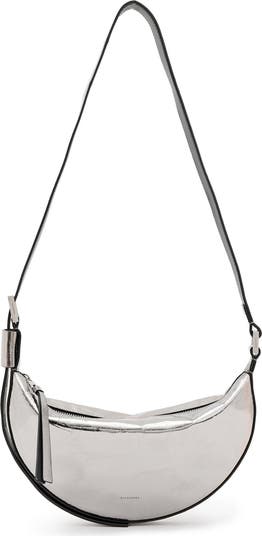 AllSaints Half Moon Leather Crossbody Bag | Nordstromrack