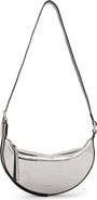 AllSaints Half Moon Leather Crossbody Bag