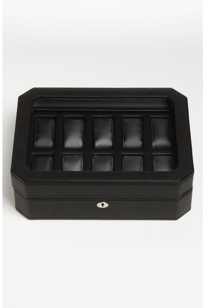 Nordstrom Ten Piece Watch Box, Main, color, BLACK