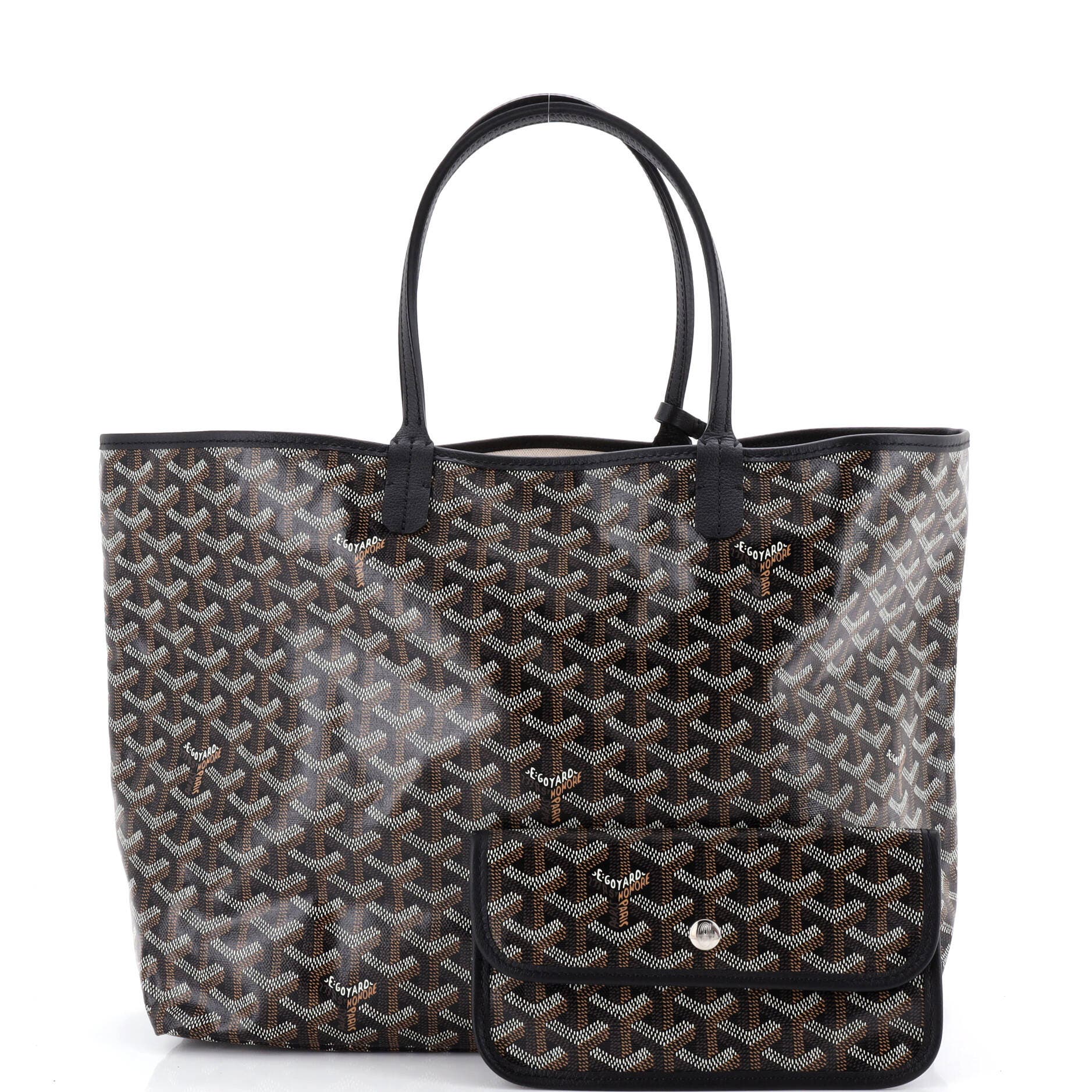 Pre-Owned Goyard Saint Louis Tote Coated Canvas PM, Alternate, color, Black