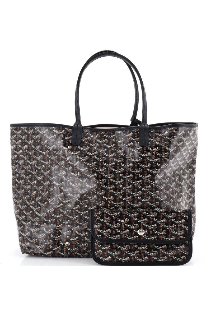 Pre-Owned Goyard Saint Louis Tote Coated Canvas PM, Alternate, color, Black