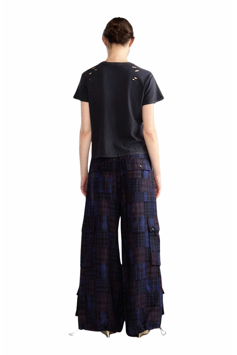 Madrid Madras Cargo Pants, Alternate, color, Navy Multi