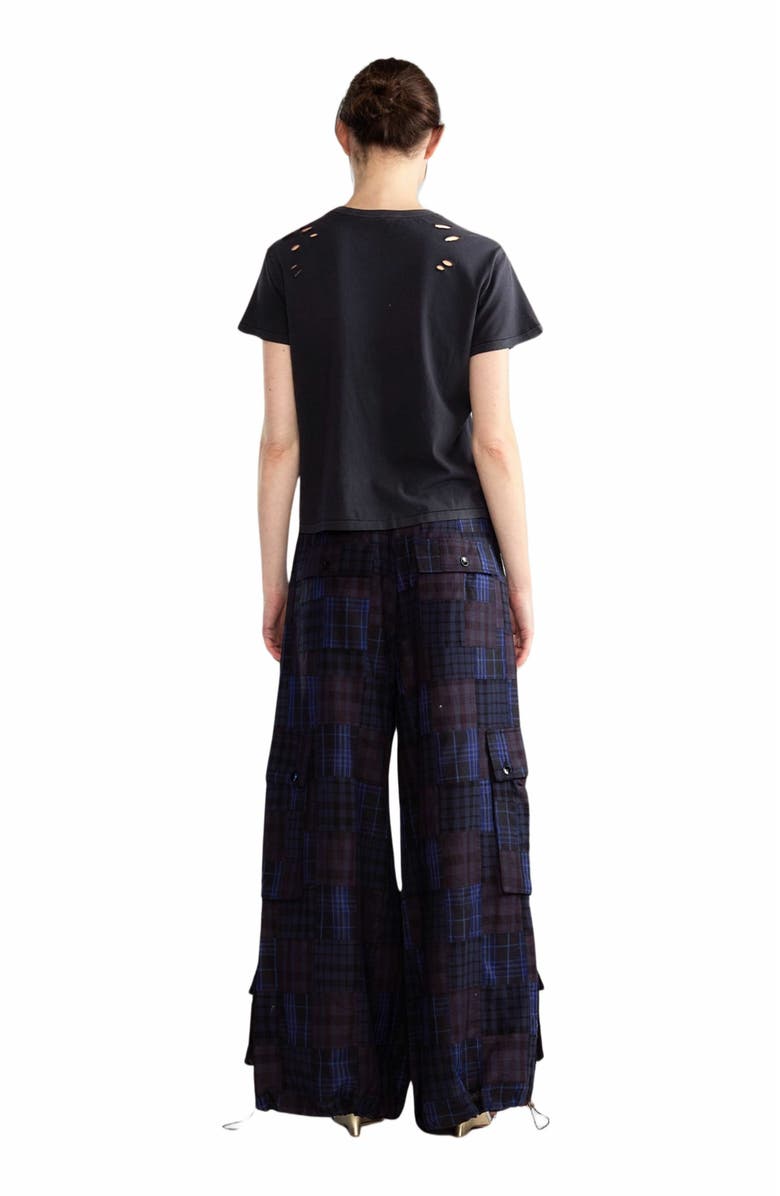 Cynthia Rowley Madrid Madras Cargo Pants, Alternate, color, 