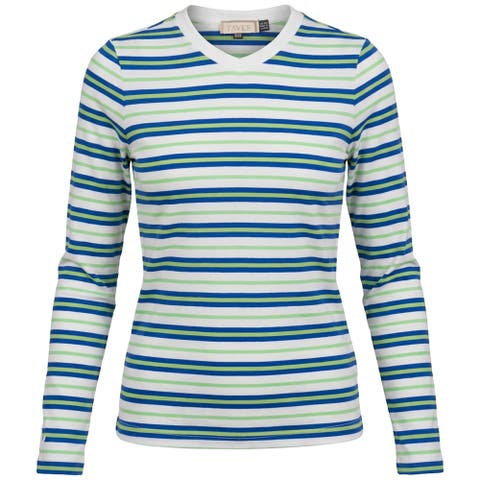 Long Sleeve Ribbed V-Neck Tee