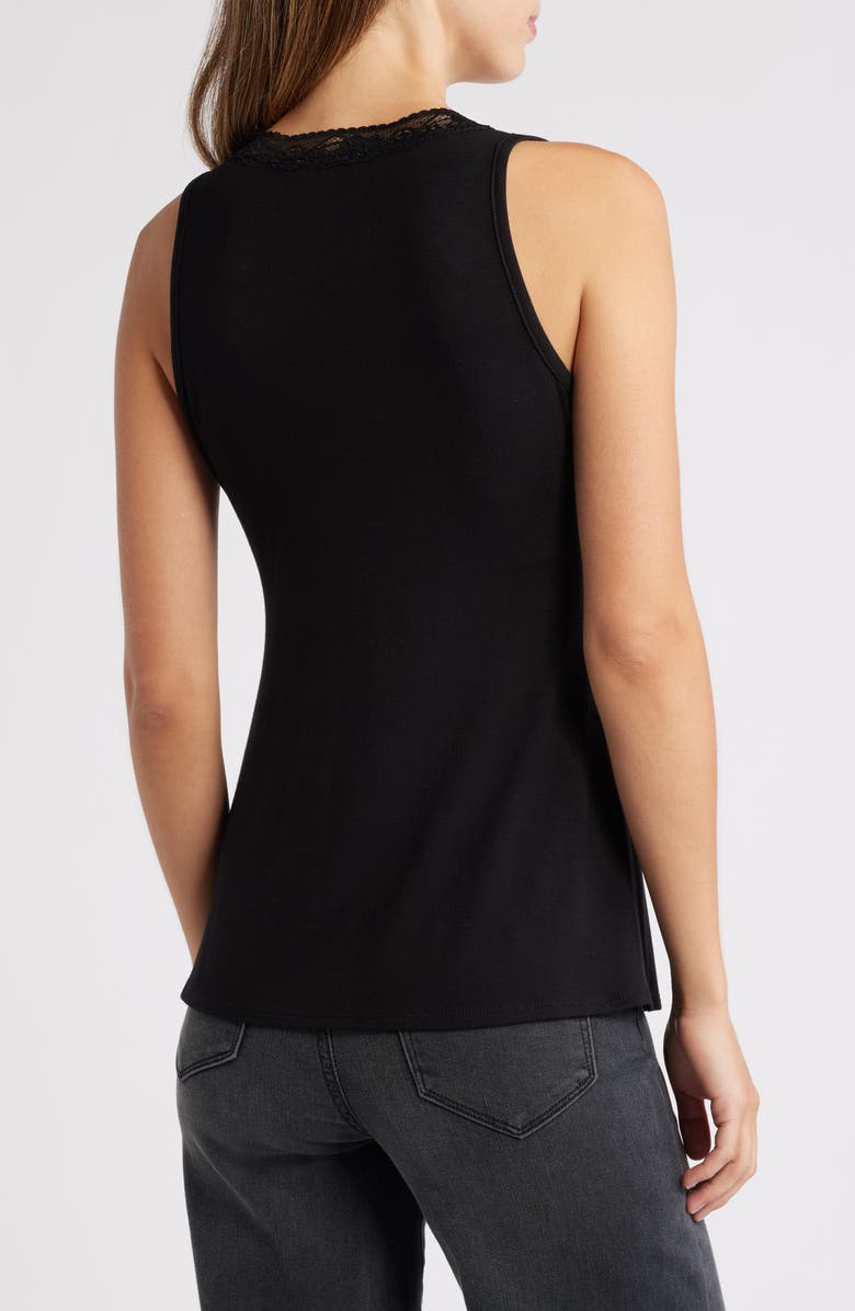 Loveappella Lace Inset Tank, Alternate, color, Black