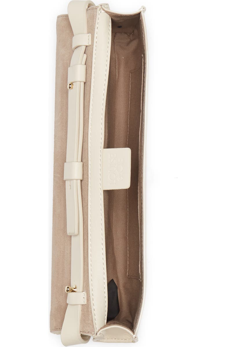 Louise et Cie Alez Quilted Padded Leather Clutch, Alternate, color,