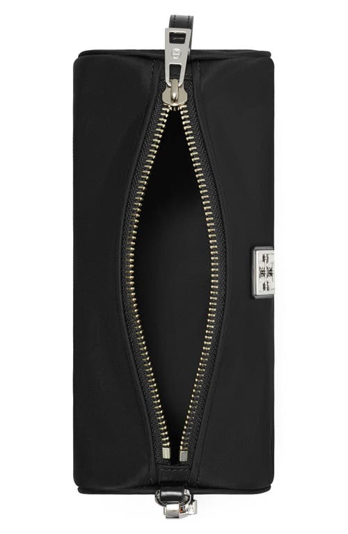 Tory Burch Virginia Nylon Cylindric Shoulder Bag In Black