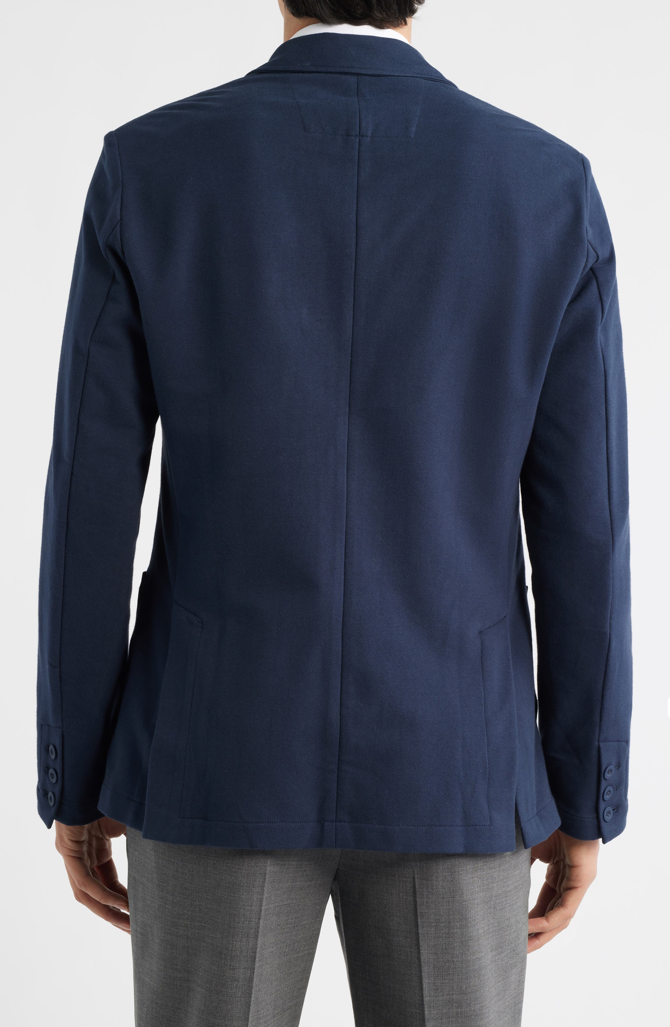 Ace Navy Cotton French Terry Blazer (Men) | Nordstrom