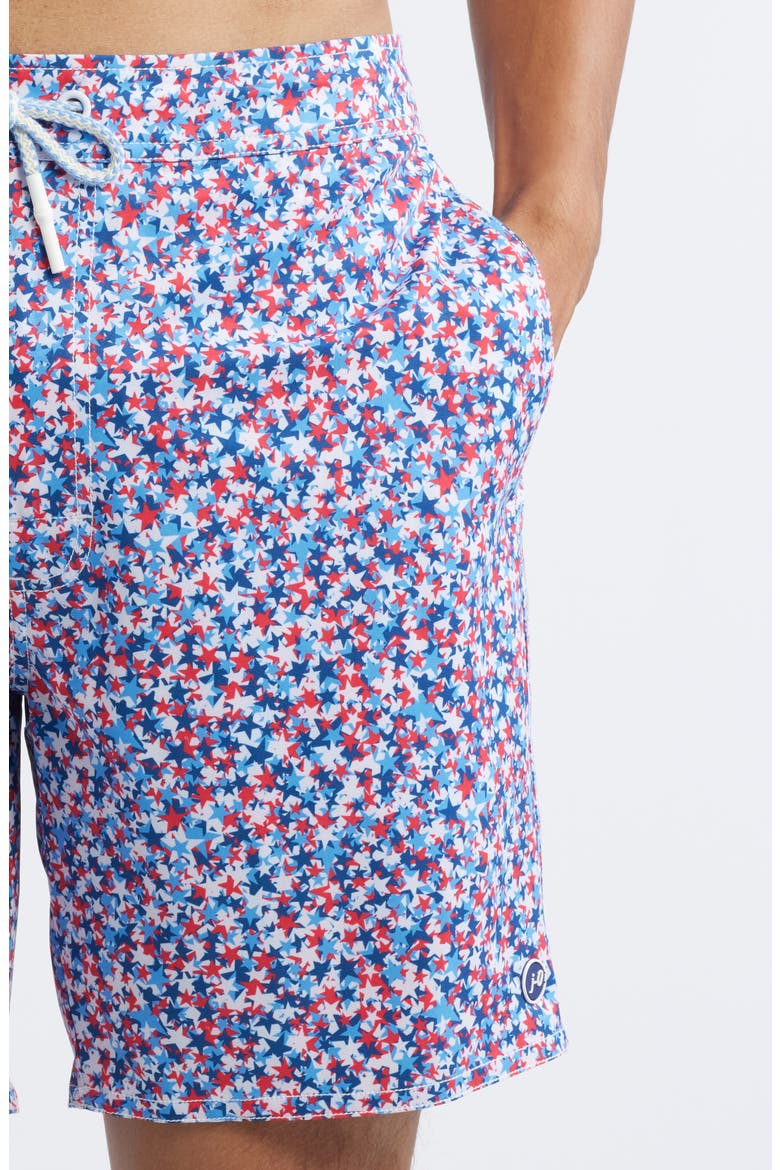 Seeing Stars Swim Trunks, Alternate, color, MALIBLU